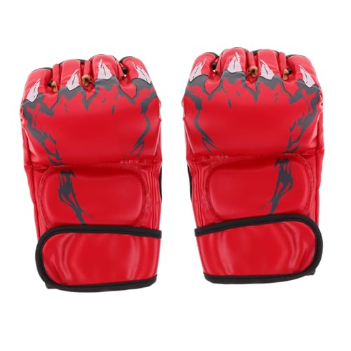 UPKOCH Halbfinger Boxhandschuhe Für Junge Mädchen Und Erwachsene MMA-sparringhandschuhe Mit Pu-Material Taekwondo-karatehandschuhe Kampfsporthandschuhe Für Sandsacktraining Und Boxtrainin