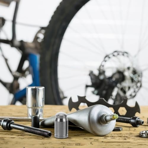 Tapas para válvula de neumático de bicicleta de montaña Beavorty, 2 piezas, de titanio, universales para bicicletas de carretera y de competición, protección contra residuos miniatura 5