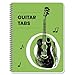 INKNOTE Guitar Tablature Notebook Blank Music Tabs Journal for Composition Songwriting and Recording of Yous Song Paperback 11.2 X 8.3inch
