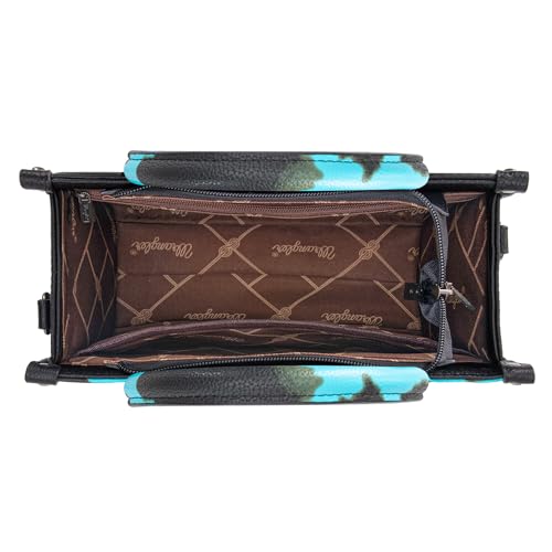 Image of Montana West x Wrangler Tote Bag for Women Western Cow Print Purse Designer Top Handle Handbags