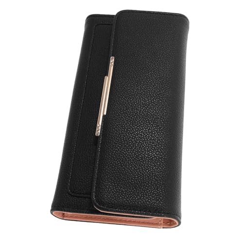 Women's Clutch Pu Leather Wallet Trifold Design Long Wallet Fashion and Practical for Ladies