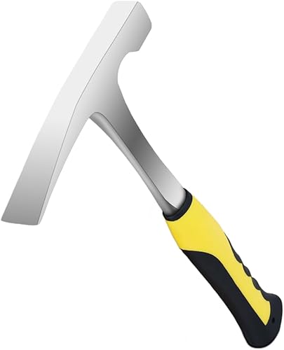 Martillo de roca de 23 onzas con mango absorbente de golpes, una herramienta de geólogo, adecuado para excavación de rocas, investigación geológica,