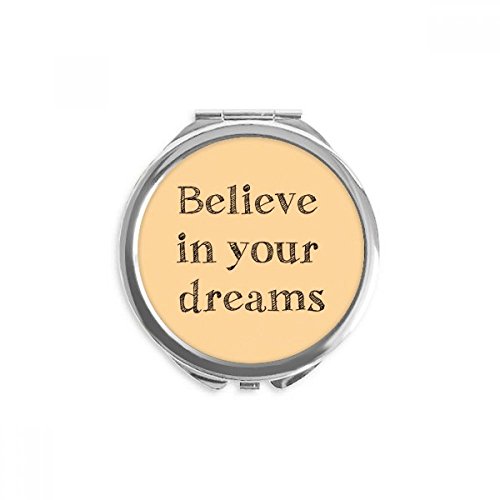 Miroir de maquillage de poche rond de 2,6 pouces compact et portable multicolore