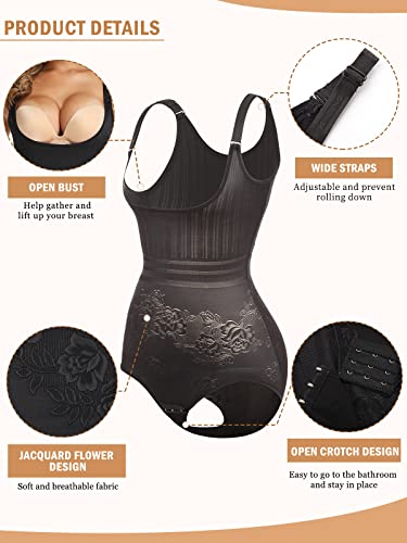 Joyshaper Women's Shapewear Bodysuit Tummy Control Seamless Open Bust Bodysuits Body Shaper Body Briefer #TOP3