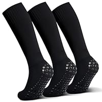 Raigoo Grip Non Slip Socks,Soccer Softball Baseball Football Socks for Boys and Girls Ages 4 to 16 Knee High Non Skid