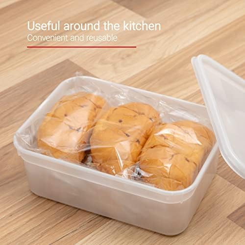 TEC Food Storage Containers 2 litre with Lids Commercial Freezer Microwave Dishwasher Safe Lunch Sandwich Plastic Box Kitchen Dispenser for Meal Prep Airtight Reusable Boxes (12)