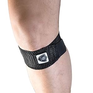 Vital Salveo- Elastic Breathable Knee Patella Wrap Compression Bandage Brace Support Straps for Pain Relief, Joint Stabilize for Men Women Basketball, Tennis, Soccer, Football (Pair) Black /2″* 16″
