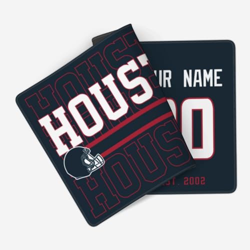 Image of ANTKING Houston Mouse Pad Custom Name and Number Desk Pad for Men Women Youth Gifts
