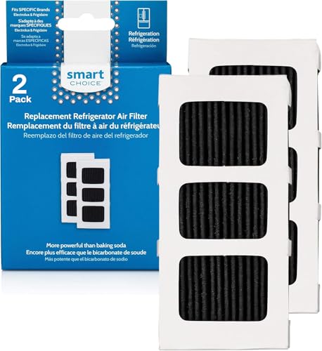 Image of Smart Choice SCPAULTRAII2PK Refrigerator Air Filter, Genuine Replacement Part for Frigidaire PAULTRA2 PureAir Ultra II, 2-Pack