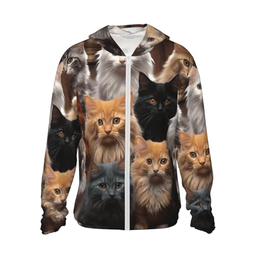 Veste UPF 50+ homme anti-UV à capuche et fermeture éclair