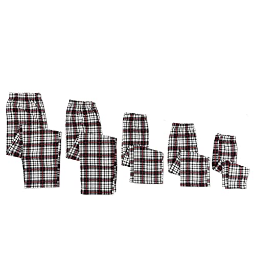 Mad Dog Concepts Matching Family Black/WHITE Christmas Pajama Pants + Santa Hat Set - Womens Medium