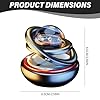 Car Air Freshener, Solar Power Combines Suspension and Rotation Car Diffuser with Interstellar Double Ring, Smart Air Freshener for Interior Decoration #3