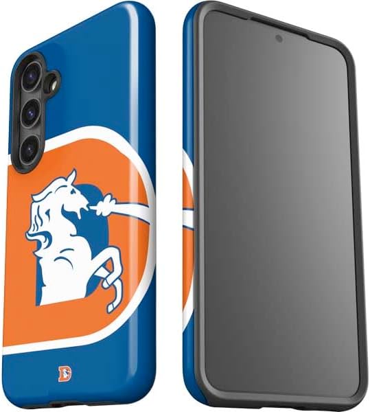 Skinit Impact Phone Case Compatible with Galaxy S24 Plus - Officially Licensed NFL Denver Broncos Retro Logo Design
