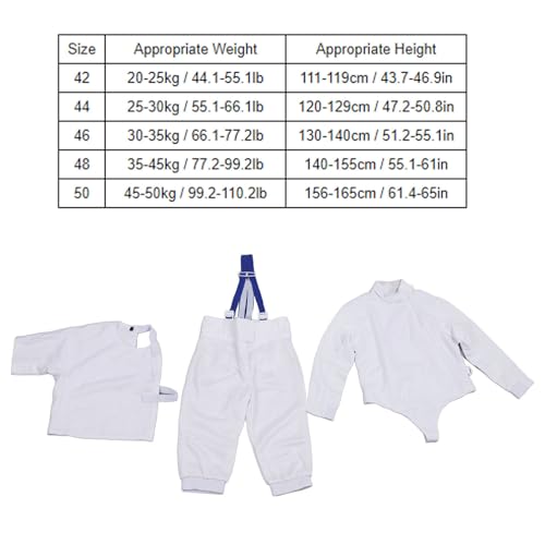 Dzieci Ogrodzenie Garnitur CFA450N Dowód Materiałowy Material Silk, Regulowany Prawy Strażnik do Codziennego Treningu (48)