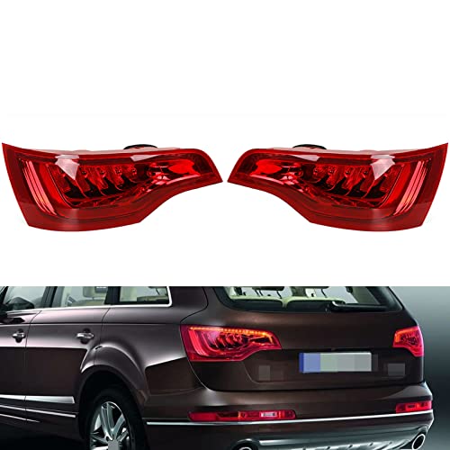 Qwldmj 4L0945093F 4L0945094F para Audi Q7 2010-2016 luz Trasera Izquierda Derecha luz Trasera LED Montaje Rojo LH o RH Cover
