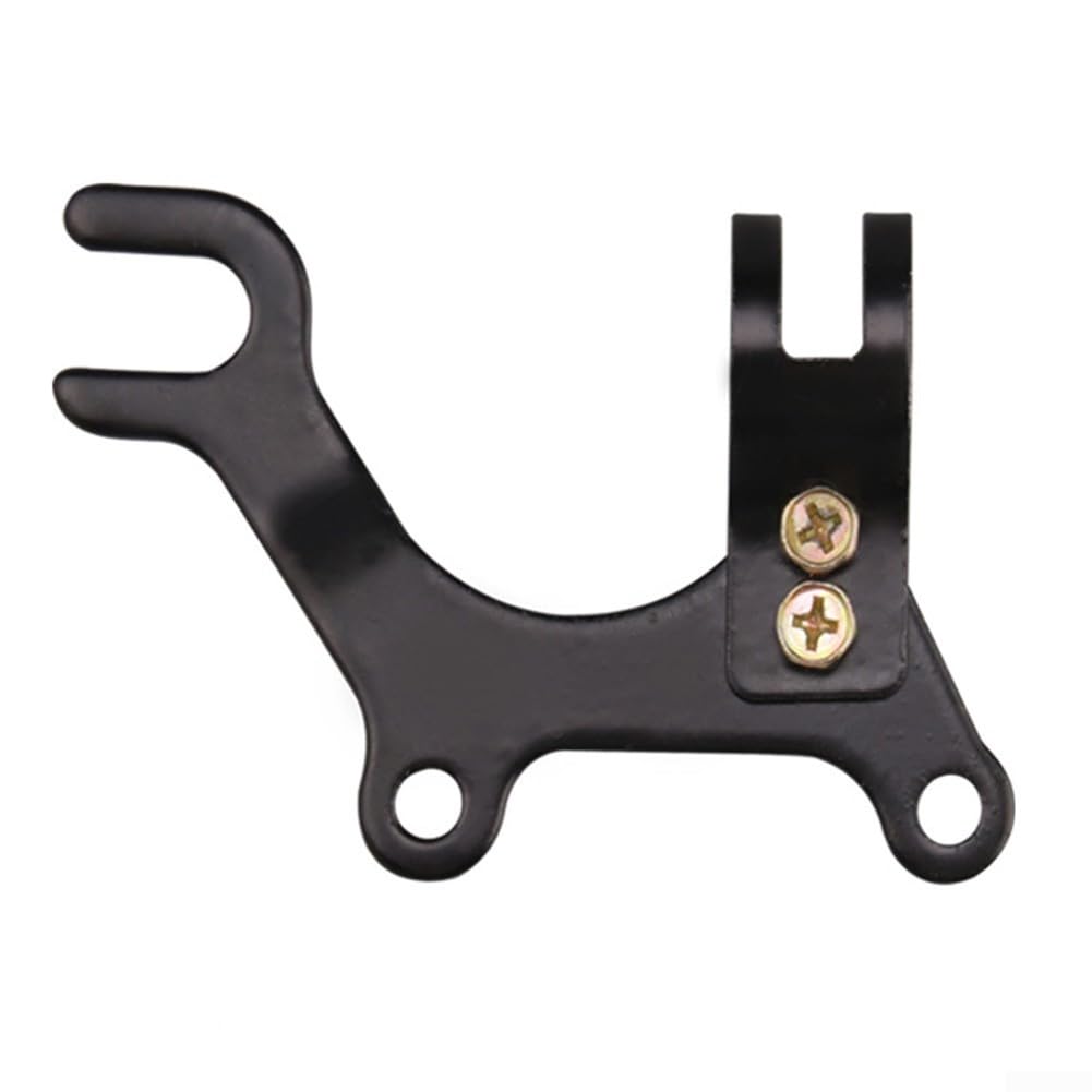 Honseadek Adjustable Bike Disc Brake Bracket Frame Adaptor Mounting Holder, For Front Or Rear Wheels, Black Stainless Steel Conversion Kit (22mm)