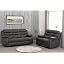 Grey Faux Leather