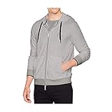 Verstellbare Halsbänder Armani Exchange Herren 8NZM74 Kapuzenpullover, Grau (B09B Heather Grey 3929), One Size (Herstellergröße: XL)