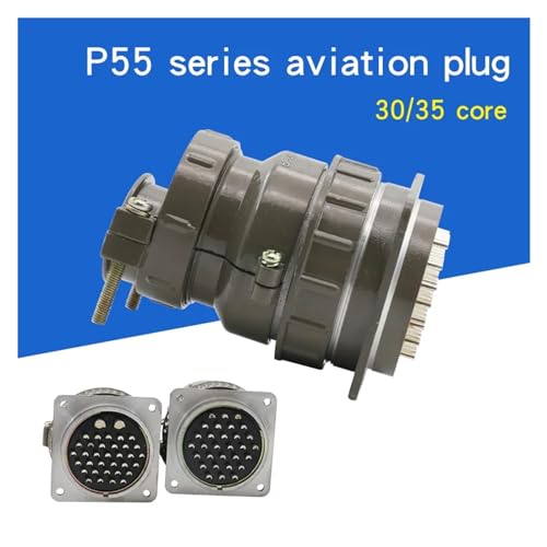 Conector circular de aviación P55 serie 30 núcleos 55 mm miniatura 3