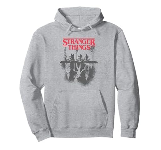 Stranger Things Silhouette Forest Logo Sudadera con Capucha | Ya disponible en tu tienda friki favorita! En mundofriki.es!