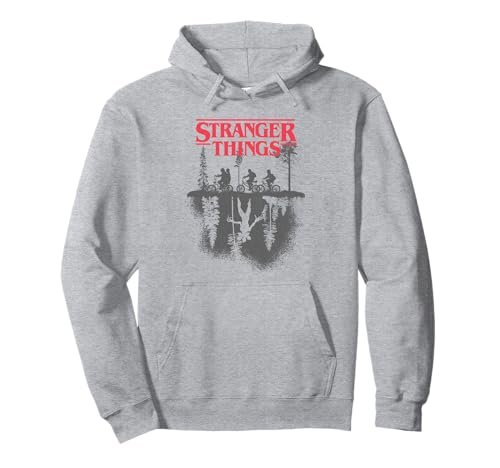Stranger Things Silhouette Forest Logo Sudadera con Capucha