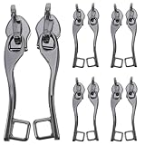 Beavorty 5pares Tiradores De Cremallera De Repuesto Para Equipaje Mochilas y Bolsos De Tiradores De Cremallera Metálicos Resistentes Reemplazo De Cabezales De Para Viaje