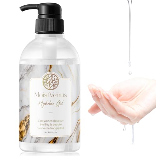 【W受賞・皮膚科医監修】潤滑ゼリー 450g ヒト幹細胞 皮膚科医試験済 美容エキス配合 ローション 大容量 オーガニック MoistVenus Hydrolux Gel 妊活 潤い ジェル ノンアルコール 挿入 潤滑剤 ゼリー 女性用 男性用 うるおい マッサージ プレミアム モイスト 保湿 乾燥肌 敏感肌 VIO - 画像1