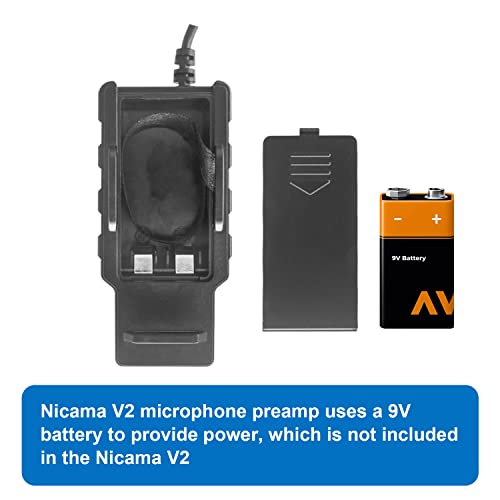 Nicama Xlr Female To 3.5Mm Trs And Trrs Adapter With Phantom Power For Shotgun Or Condenser Microphones, V2 Mic Preamp For Ipad Dslr Camera #TOP3