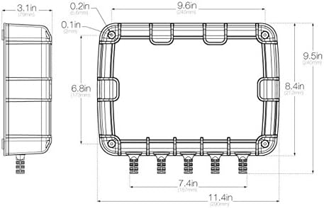 NOCO Genius GEN4 dimensionsdiagram
