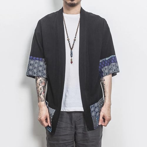 Veste kimono hommes ample et respirante style urbain chic - 3