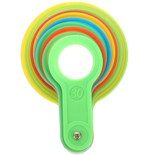 FRCOLOR 果物直径測定ツール プラスチック製フルーツグレーディングサークル 耐久性あり 持ち運び簡単 対応 果実計測器