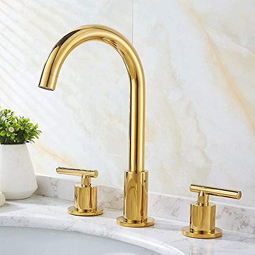 Robinet à trois trous type divisé haut de gamme pour meuble vasque et hôtel