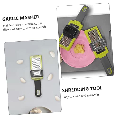 Cabilock 2pcs Cortadora manual de vegetales y mincer de ajo miniatura 5