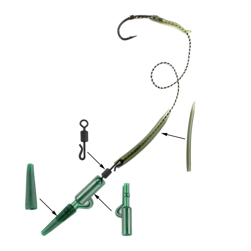 Kit de 40 piezas para pesca de carpa con accesorios variados miniatura 3