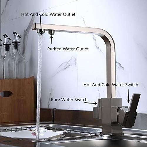 Robinet d'évier en laiton chromé au design commercial robuste - 3