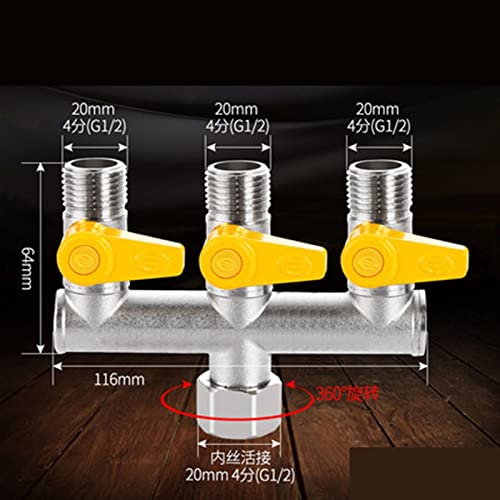 Valve d'eau en laiton DN15 robuste pour robinets de cuisine durables