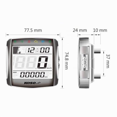 Compteur de vitesse multifonction Koso pour suivre odo et carburant
