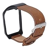 Correa de cuero: la correa de nuestro reloj inteligente está hecha de material de cuero, por lo que la correa será antideslizante, resistente al desgaste, cómoda de usar y adecuada para una variedad de situaciones.