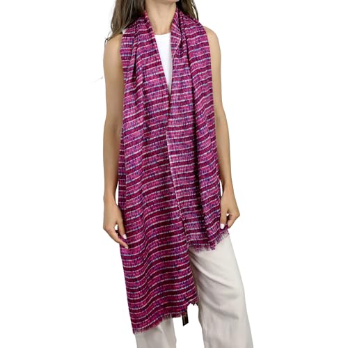 womens La Fiorentina 100% Wool Tie Dye Light Pring Scarf4