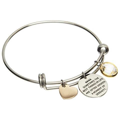 Jewelry Nexus Nana Love Heart Charm Bracelet A Moment of Serenity and security Cover