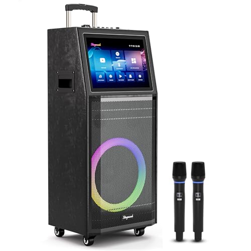 Karaoke Machine for Adults, with Lyrics Display, Smart Portable Big Bluetooth Speaker 2 Wireless...