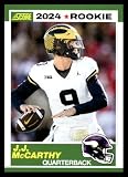 2024 Score 35th Anniversary Rookie #8 J.J. McCarthy Minnesota Vikings Official NFL Football Card in Raw (NM or Better) Condition