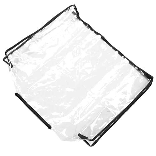 Parliky Copriborsa Antipioggia Trasparente in Eva Bordi Neri, Protezione Antipolvere per Borse Tote e Zaini, Leggero e Portatile per Shopping, Casa e Viaggi