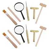 ibasenice Archäologisches Ausgrabungsset für Mini Holzhammer Meißel...