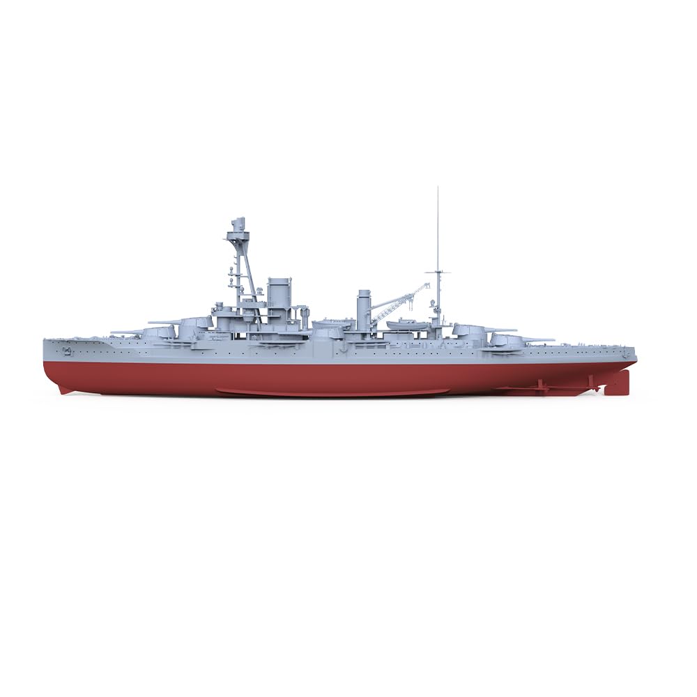 MRY-SFW SSC300527S-A 1/300 zestaw do budowy modelu wojskowego, francuska marynarka wojenna, pancernik Courbet, pełny kadłub