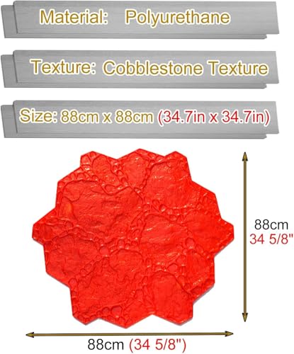 Moule à tampon en béton pour rénover un patio avec effet pavé polygonal - 8