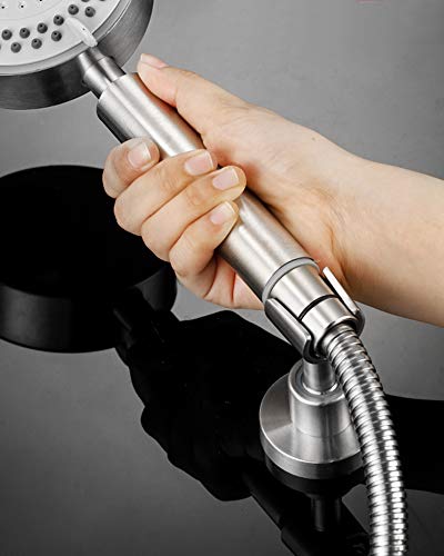 Phasat Handheld Shower Head Holder Adjustable 304 Stainless Steel Handheld Shower Head Bracket Holder Wall Mount,Shower Wand Holder Brushed Nickel,A13021N #TOP3