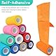 JOLIGAEA 12 Rollen Selbstklebender Verband 10cm x 4,5m Haftbandage Selbsthaftende Bandage für Hund Handgelenk Knöchel Elastische Binde Selbsthaftende Verband Cohesive Bandage Für Erste Hilfe