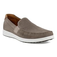 ECCO Men's S Lite Moccasin, Warm Grey/Cognac, EU 41/US 7-7.5