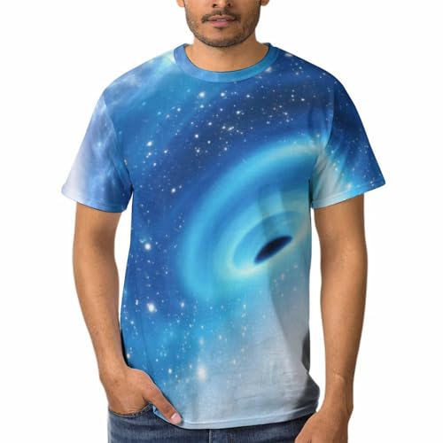 Tee Shirt Manches Courtes Galaxie Homme pour le Weekend